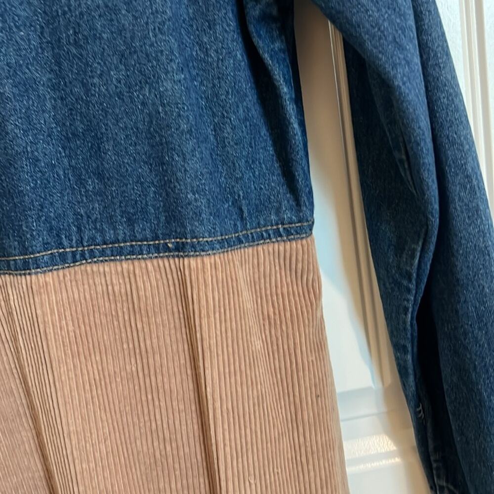 VTG Studio Wear Jean Jumper‎ Women’s Denim Maxi Dress Small S Corduroy Cowgirl - Picture 12 of 16